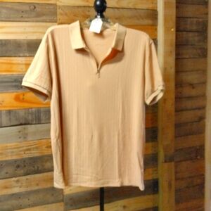 Brand new without tags men's polo shirt khaki size large